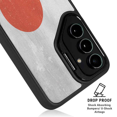 Japanese Flag Distressed Galaxy S24 Plus Kickstand Case
